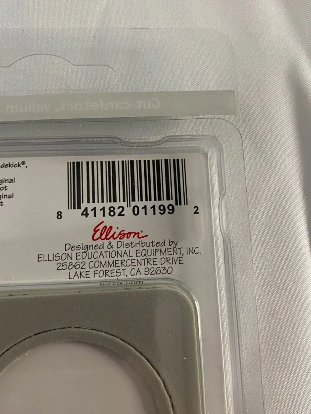Sizzix Clearlits Round Tag Photo Frame Cutting Die